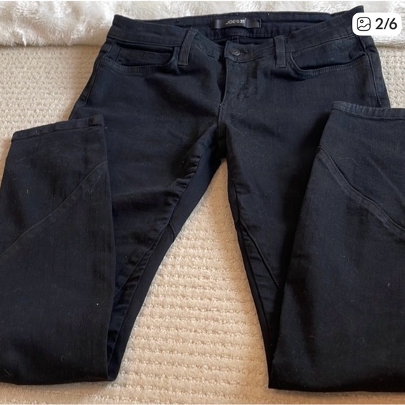 FINAL SALE Joe's Waxed Denim Jeans (Black Skinny), size 29 - Picture 7 of 8